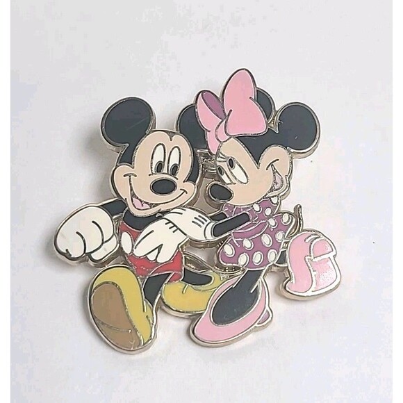 Disney Official Trading Pin 2008 Mickey And Minnie Pin - Picture 1 of 4